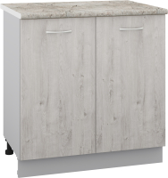 Шкаф-стол кухонный Кортекс-мебель Корнелия Лира НШ80р (дуб монтерей/марсель) - 