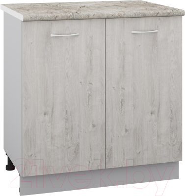 Шкаф-стол кухонный Кортекс-мебель Корнелия Лира НШ80р (дуб монтерей/марсель)