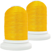 Набор вышивальных ниток Sentex 120D/2 1000 ярд B202-2 (ярко-желтый) - 