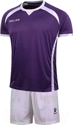 Футбольная форма Kelme Short Sleeve Football Set / K15Z211-508 (2XL, фиолетовый/белый)