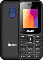 Мобильный телефон Olmio A12 / 045921 (черный/синий) - 