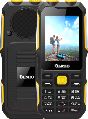 Изображение товара Мобильный телефон Olmio X02 / 043868 (черный/желтый)