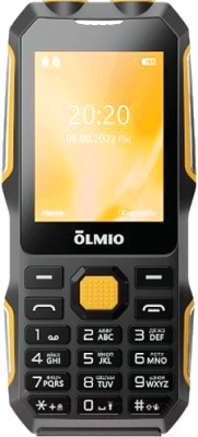 Изображение товара Мобильный телефон Olmio X02 / 043868 (черный/желтый)