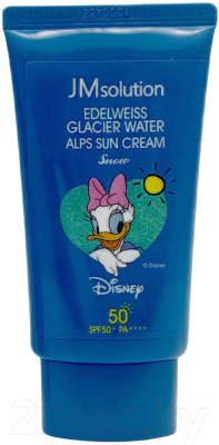 Крем солнцезащитный JMsolution Edelweiss Glacier Water Alps Moist Daisy Duck SPF50+/PA++++ (50мл)