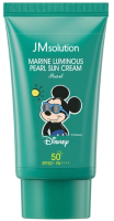 Крем солнцезащитный JMsolution Marine Luminous Pearl Sun Cream Pearl Disney MickSPF50+ PA++++ (50мл) - 