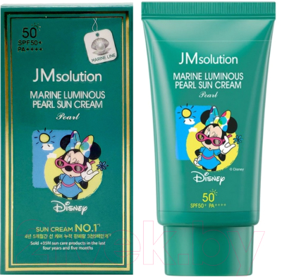 Крем солнцезащитный JMsolution Marine Luminous Pearl Sun Cream Disney Minnie SPF50+ PA++++ (50мл)