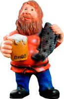 Фигурка для сада Хорошие сувениры Дед с пивом и рыбой / 2029698 - 