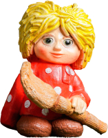 

Фигурка для сада, Домовой с веником / 4074849