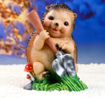 Изображение товара Фигурка для сада Хорошие сувениры Еж с лопатой / 1134662