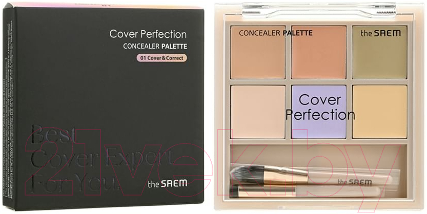 Консилер The Saem Cover Perfection Concealer Palette 01 Cover&Correct — фото 2