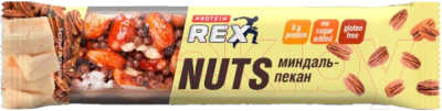 Протеиновое печенье ProteinRex Ореховый миндаль-пекан (12x40г)