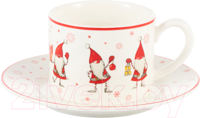 Чашка с блюдцем Gipfel Christmas 42938