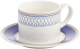 Чашка с блюдцем Gipfel Orpheus 51559 (белый/синий) - 
