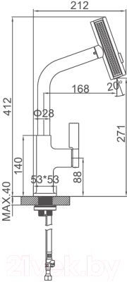 Смеситель Ledeme L6099B-4