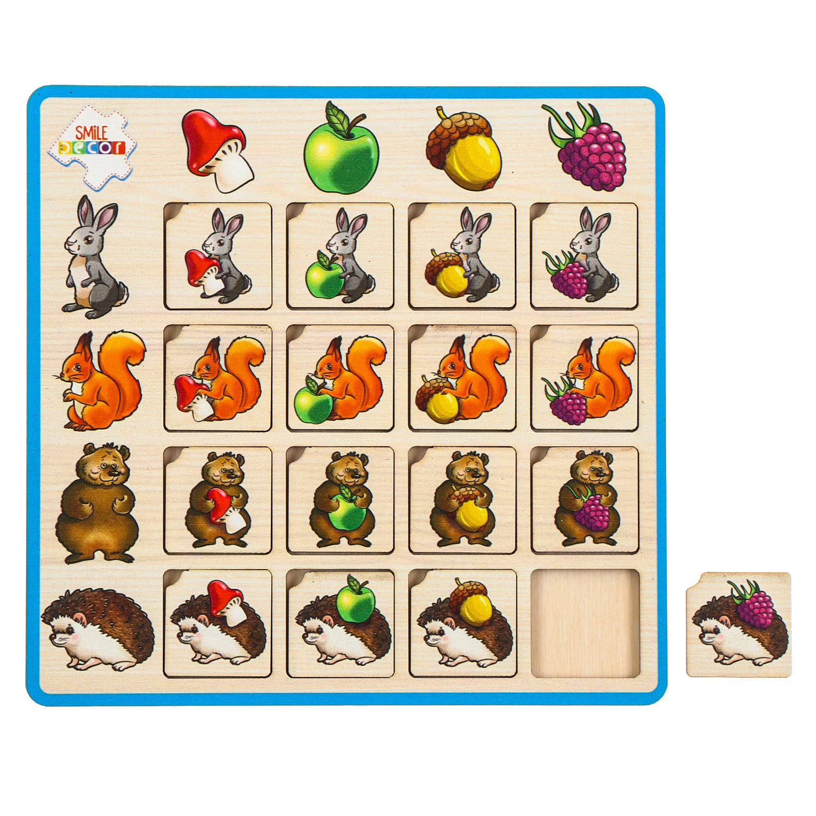 Развивающая игра Smile Decor Головоломка. Лесные запасы / 10549072 — фото 4