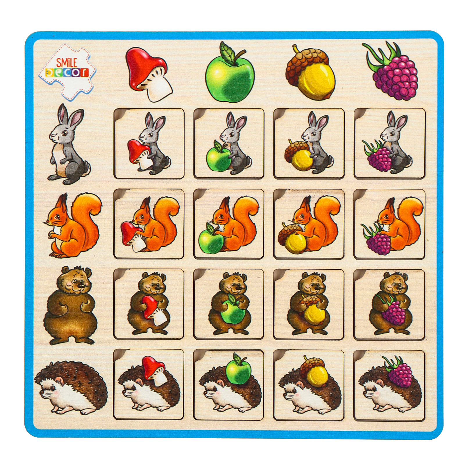 Развивающая игра Smile Decor Головоломка. Лесные запасы / 10549072