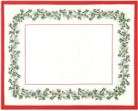 

Комплект столового белья, Christmas Wreath. Скатерть + салфетки / 10554227