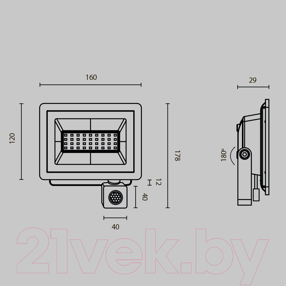 Прожектор Maytoni Flood FL001-L30B6KSR