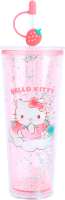Многоразовый стакан Miniso Sanrio characters Strawberry collection 9265 (с трубочкой) - 