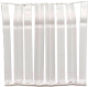 Набор фурнитуры для плинтуса Ideal Дюра фигурный 001 Белый (80мм, 2x8шт, флоупак) - 