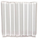 Набор фурнитуры для плинтуса Ideal Дюра прямоугольный 001 Белый (80мм, 2x8шт, флоупак) - 