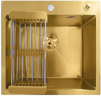 Мойка кухонная STELLAR Decor S5550GL-D (золото) - 