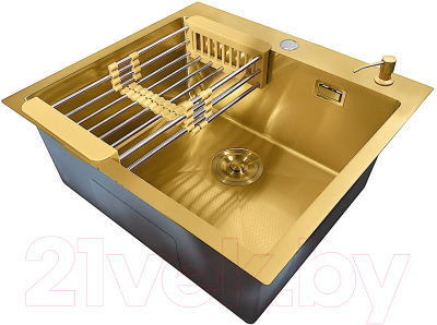 Мойка кухонная STELLAR Decor S5550GL-D (золото)