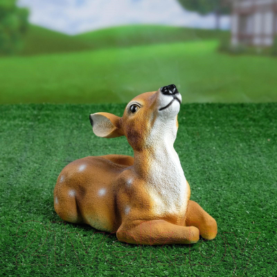 Изображение товара Фигурка для сада Хорошие сувениры Лежащий олененок / 4160846 (коричневый)