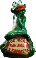 

Фигурка для сада, Лягушка на камне большая / 4233103
