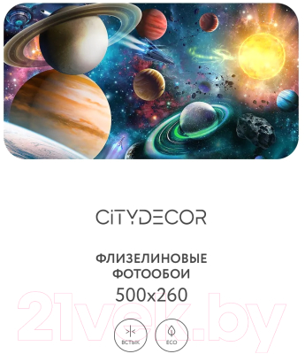 Фотообои листовые Citydecor Космос 29 (500x260см)