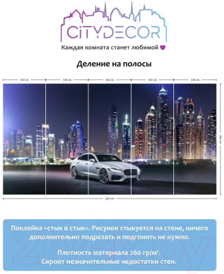 Фотообои листовые Citydecor Транспорт 10 (500x260см)