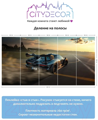 Фотообои листовые Citydecor Транспорт 8 (500x260см)