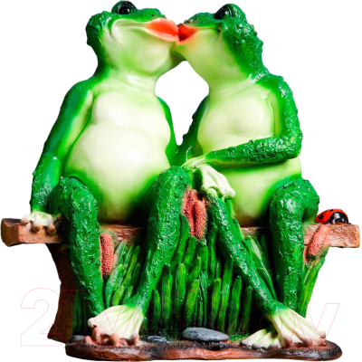 Изображение товара Фигурка для сада Хорошие сувениры Лягушки на лавочке / 1090101