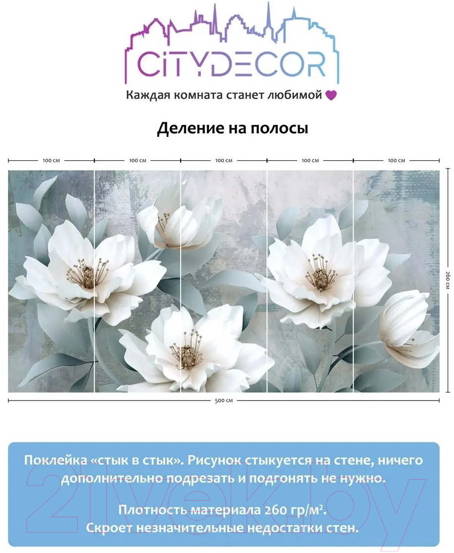 Фотообои листовые Citydecor Абстракция 41