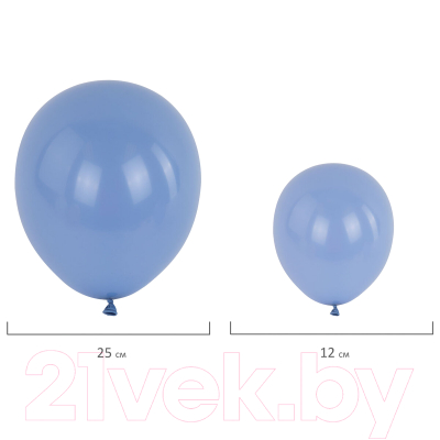 Набор воздушных шаров Brauberg Kids. Нежность / 591896 (105шт, голубой/мятный/золото)