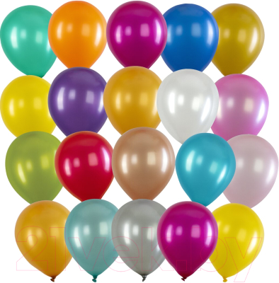 Набор воздушных шаров Brauberg Kids. Металлик / 591882 (50шт)