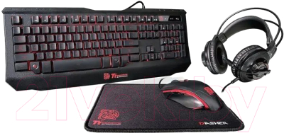 Набор игровых устройств Thermaltake Tt eSports Knucker 4-in-1 Gaming Kit / KB-GCK-PLBLUS-01