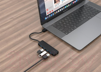 USB-хаб Gembird UHB-U3P4P-02