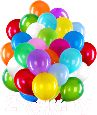 Набор воздушных шаров Brauberg Kids. Яркие цвета / 591880 (50шт)