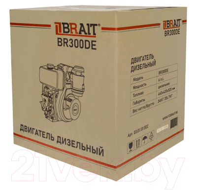 Двигатель дизельный Brait BR300DE