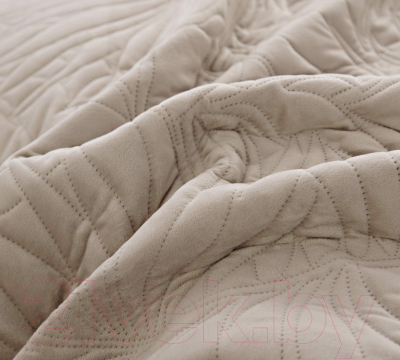 Набор текстиля для спальни Sofi de Marko Глория 160x220 / Пок-Гл7-160x220 (светло-бежевый)