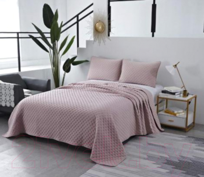 Набор текстиля для спальни Sofi de Marko Диана 160x220 / Пок-ДН-пр-160x220 (пепельно-розовый)