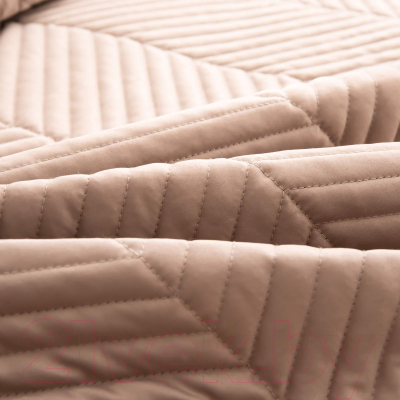 Набор текстиля для спальни Sofi de Marko Адонис 230x250 / Пок-АС-кп-230x250 (капучино)