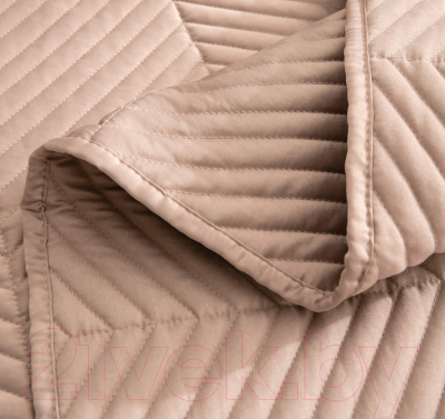 Набор текстиля для спальни Sofi de Marko Адонис 230x250 / Пок-АС-кп-230x250 (капучино)