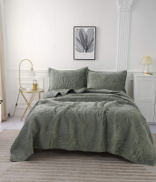 Набор текстиля для спальни Sofi de Marko Глория 240x260 / Пок-Гл2-240x260 (зеленый) - 