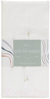 Наволочка Sofi de Marko Premium Mako 50x70 / Нав-Пм-50x70мол (молочный)
