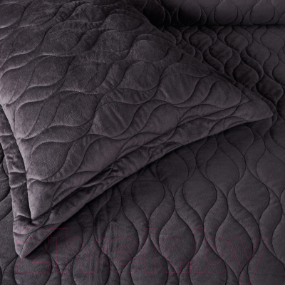 Набор текстиля для спальни Sofi de Marko Нобилис 240x260 / Пок-Ноб-240x260ан (антрацит)