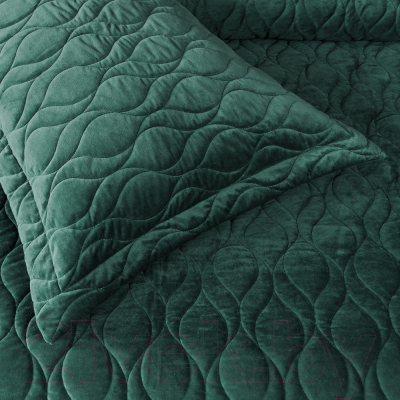 Набор текстиля для спальни Sofi de Marko Нобилис 240x260 / Пок-Ноб-240x260мл (малахит)