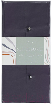 Наволочка Sofi de Marko Premium Mako 70x70 / Нав-Пм-70x70фл (фиолетовый)