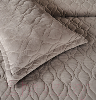 Набор текстиля для спальни Sofi de Marko Нобилис 240x260 / Пок-Ноб-240x260с (серый)